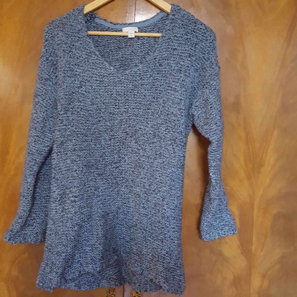 Pure j jill mix blue knit sweater pm